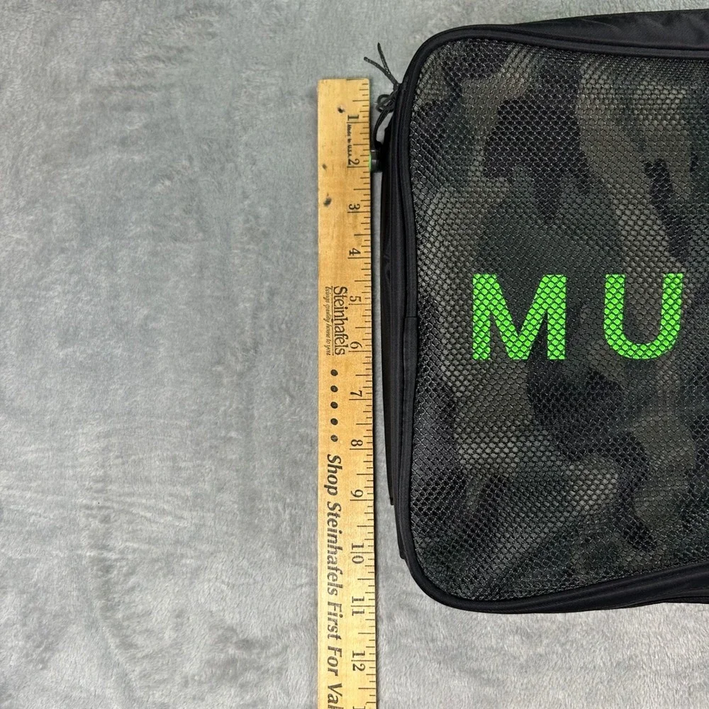 Municipal Camo Shoe Bag Travel Organizer Black Gray Neon Green MUFTW100-GGG-47